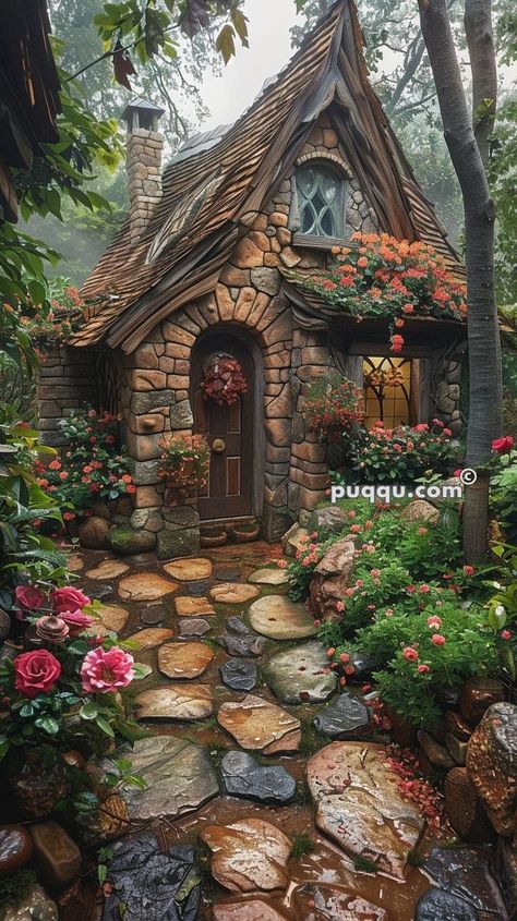 Fairytale Cottage Interiors, Witchy Homes, Strange Houses, Cottages In The Woods, Fantasy Dwellings, Candy Photoshoot, English Garden Style, Florida Cottage, Fairy Tale Cottage