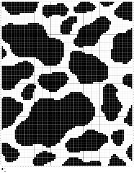 Cow Print Cross Stitch, Cow Print Knitting Pattern, Cow Print Pixel Art, Cow Print Alpha Pattern, Crochet Cow Print Blanket Pattern Free, Pixel Crochet Pattern Free, Cow Print Crochet, Crochet Cow Print, Cow Print Pattern