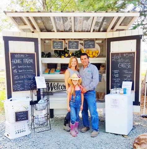 FARM STAND | Home Farm Farm Market Display, Farmers Market Display, Food Stand, Homestead Farm, Home Farm, Farm Business, Farm Kids, Cheese Snacks, Market Displays