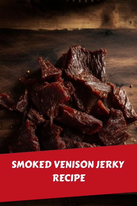 Diy Jerky, Deer Jerky Recipe, Venison Jerky Recipe, Smoked Venison, Deer Jerky, Venison Jerky, Homemade Jerky, Jerky Recipe, Deer Recipes