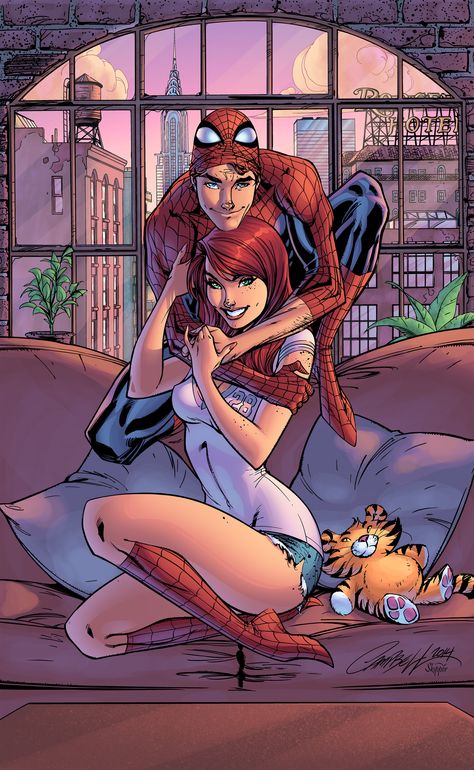 Mary Jane and The Spectacular Spiderman, Jeremiah Skipper Mary Jane Spiderman, 1366x768 Wallpaper Hd, J Scott Campbell, Mary Jane Watson, Scott Campbell, Spider Girl, Bd Comics, Spiderman Comic, Marvel Comics Art