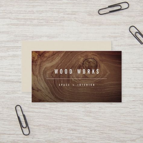 Interior Design Business Card, Interior Design Business Cards, Business Card Fonts, Card Fonts, Interior Designer Business Card, Wooden Business Card, Blue Business Card, Wood Furniture Design, Business Cards Ideas