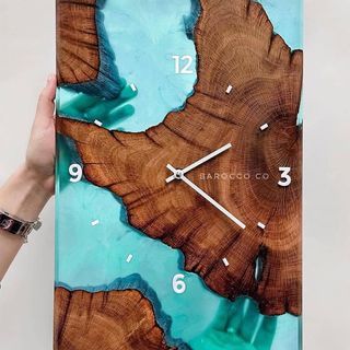 #epoxyresin hashtag on Instagram • Photos and Videos Clocks Diy Crafts, Wood Clock Design, Resin And Wood Diy, Resin Clock, Clock Home Decor, Clock Wood, Resin Crafts Tutorial, Wood And Acrylic, Diy Resin Projects