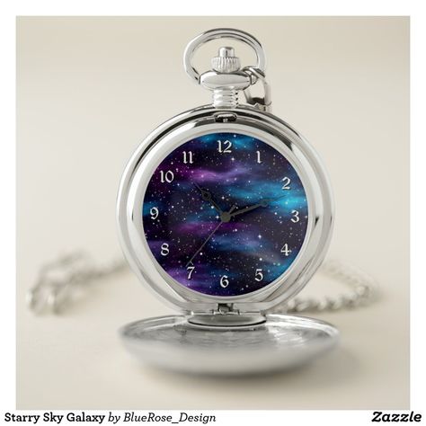 Starry Sky Galaxy Pocket Watch Galaxy Room, Magical Books, Galaxy Stuff, Doll Nursery, Galaxy Background, Lost Time, Magical Jewelry, Galaxy Art, Bare Bears