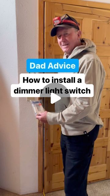 Dad Advice From Bo on Instagram: "I heard your requests and am delivering the long requested dimmer light switch tutorial in 90 seconds 🫡

It’s a lot easier than it seems so I’m glad to give you a visual. This particular brand of dimmer switch was made to fit both a single pull light switch and a double, meaning if you have two light switches for the same light, this process works. If you only have one light switch, all you do is cap off one of those red wires since you don’t need it. 

Are you looking forward to your weekend? I went back to the doctor today because my right leg still hurts a lot after back surgery. They said just deal with it for two years but guess what…. They said I can mow again 😁 my lawn sure needs it 

Hard morning for Emily. She woke up sick with a migraine. She t How To Install A Dimmer Switch, Replace Light Switch, Pull Light Switch, Dimmable Light Switch, Electrical Tips, Dimmer Light Switch, Three Way Switch, Just Deal With It, Dad Advice