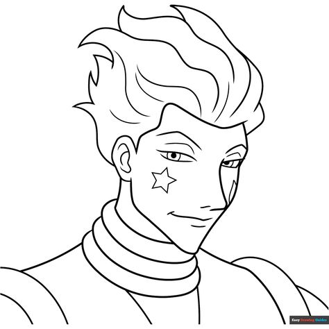 Free Hisoka from Hunter x Hunter Coloring Page for Kids Hisoka Drawing Easy, People Coloring Pages, Free Printable Coloring Sheets, Popular Cartoons, Printable Coloring Sheets, Hunter Anime, Coloring Tutorial, Drawing Tutorial Easy, Make Color