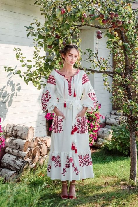 International Vyshyvanka Day | Ukrainian recipes Boho Dress White, Long Boho Dress, Ukrainian Wedding, Ukrainian Vyshyvanka, Ukrainian Clothing, Ukrainian Dress, Ukrainian Recipes, Boho Dresses Long, White Boho Dress