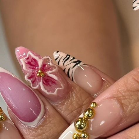 Handmade Makeup, Medium Almond, Girly Acrylic Nails, Blush Nails, Pretty Gel Nails, Unique Acrylic Nails, Almond Shape, Pink Acrylic Nails, Birthday Nails