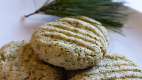 Pine Cookies Recipe Pine Cookies, Survival Plants, Snow Elves, Herbs Recipes, Wild Food Foraging, Foraging Recipes, Festive Recipes, Foraged Food, Roll Cookies