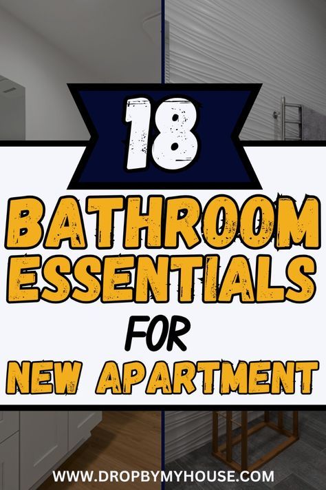 List Of Bathroom Essentials, Bathroom Essentials Organization, Essentials For First Apartment, Bathroom Essentials Checklist, New Apartment Essentials, Diy Bathroom Organization, Bathroom Organization Countertop, Bathroom Organization Shelves, Organization Ideas Bathroom