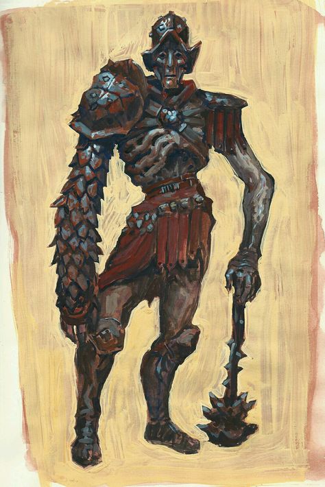 CDC gladiator gouache https://www.artstation.com/p/0Ly5w Edward Delandre Concept artist  looking to work in a studio -- Share via Artstation Android App, Artstation © 2016 Edward Delandre, Animated Armor, Cosmic Horror, 다크 판타지, Creature Feature, Fantasy Rpg, Fantasy Artwork, Creature Design, Creature Art