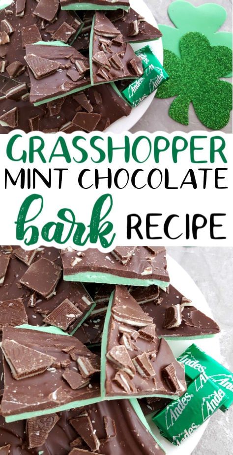 Mint Chocolate Bark Recipe, Mint Chocolate Bark, Bark Recipes Easy, Candy Bark Recipes, Christmas Bark Recipes, Andes Mints, Peppermint Bark Recipes, Mint Desserts, Chocolate Bark Recipe