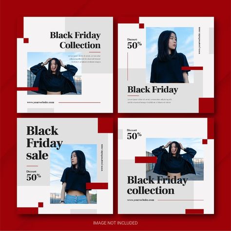 Black Friday Fashion Campaign, Burger Ads, Carousel Ideas, Black Friday Campaign, Black Friday Fashion, Fashion Sale Banner, Instagram Design Layout, Contents Layout, Instagram Branding Design