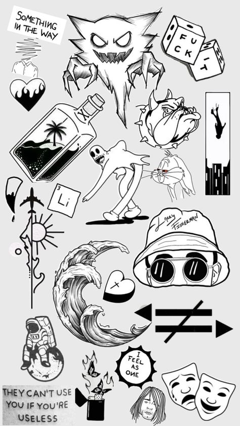 Some random good tattoo ideas Mini Tattoos Men, Good Tattoo Ideas, Jester Tattoo, Good Tattoo, Tattoos Men, Tattoo Outline Drawing, Graffiti Words, Horror Tattoo, Tattoo Illustration