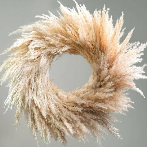 PRICES MAY VARY. Sustainable Boho Elegance: Embrace lasting beauty with our natural pampas grass wreath. Unlike faux options or wheat wreath, our dried flower wreath is made from sustainably harvested real pampas grass, twigs, grape vines, carefully preserved to maintain its soft texture and elegant appearance. Enjoy the charm of bohemian decor without compromising on authenticity. Create Your Signature Wreath: Our dried flower wreath serves as a versatile base for your creativity. Add your favorite flowers, foliage, and ornaments to craft a unique masterpiece. Pair it with flowers in vases for stunning centerpieces or incorporate it into Christmas bauble wreaths. Mix and match with olive branches, eucalyptus garlands, hydrangea, and magnolia decor to unleash your creativity! Versatile Dec Eucalyptus Door Swag, Thanksgiving Door Decorations For Home, Pampas Grass Wreath Front Door, Neutral Halloween Wreath, Large Front Door Wreath, Modern Fall Wreaths For Front Door, Simple Fall Wreaths For Front Door, Small Front Door Decor Entrance, Copper Decor Accents