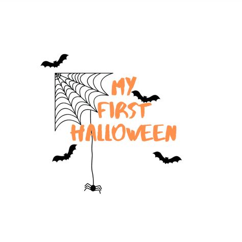 Dtf Designs, My First Halloween, 1st Halloween, Baby First Halloween, Svg Ideas, Halloween Drawings, Halloween Craft, Halloween Inspo, First Halloween