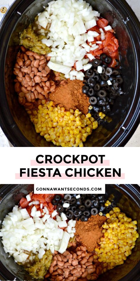 Crockpot Meals When Sick, Mexican Chicken Slow Cooker, Cheap Fundraising Ideas Food, Mexican Chicken Casserole Crockpot, Meatless Crockpot Meals, Chicken Fiesta Crockpot Recipes, Mexican Chicken In Crockpot, Crockpot Chicken Dump Recipes, Crockpot Chicken Recipes Mexican