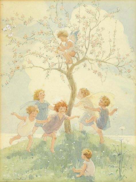 Apple Blossom Tree, Blossom Illustration, Pecha Kucha, Gouache Illustration, Henley On Thames, Storybook Art, Fairy Illustration, Gouache Illustrations, Fairy Book