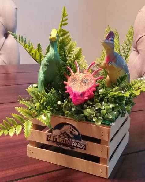 Three Rex Birthday Party Centerpieces, Jurassic World Centerpieces Party Ideas, Jurassic Centerpieces, Three Rex Centerpieces, Jurassic Park Party Centerpieces, Dinasour Centerpiece Ideas, Jurassic Park Centerpieces Ideas, Dinosaur Theme Centerpieces, Dinosaur Birthday Centerpiece Ideas