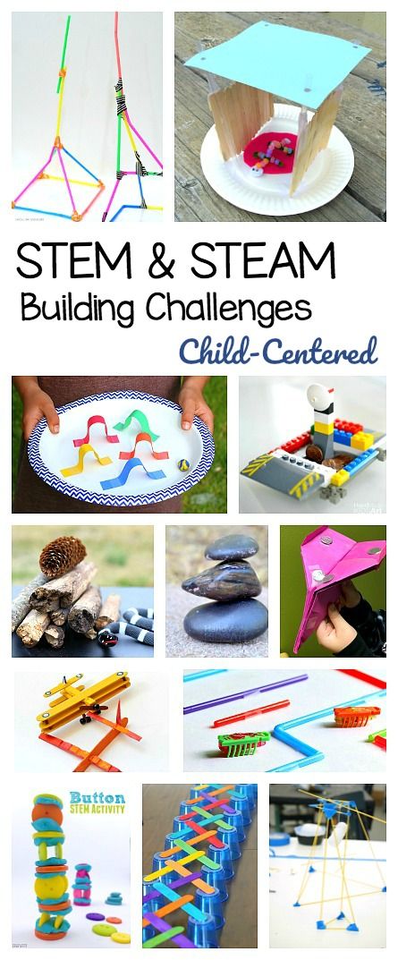 25+ STEM Challenges for Kids based on design, engineering, and building. STEAM and science activities that are child-centered including projects with natural materials, printable challenge cards, Lego and more! Stem Challenges For Kids, Printable Challenge, Challenges For Kids, Homeschool Stem, Stem Building, Steam Challenges, Steam Ideas, Preschool Stem, Steam Projects