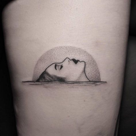 Dot-work style drowning Ophelia tattoo inked on a thigh Cover Tattoos, Lower Back Tattoo Designs, Girl Back Tattoos, Kunst Tattoos, Tattoo Designs And Meanings, Cover Up Tattoos, Back Tattoos, Trendy Tattoos, Sleeve Tattoo