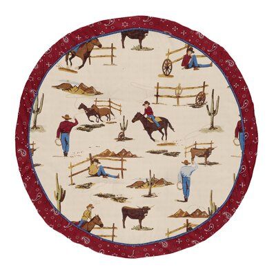 Baby Gym Mat, Portable Toddler Bed, Round Play Mat, Cowboy Nursery, Baby Floor Mat, Baby Tummy Time, Carpets For Kids, Wild West Cowboys, Adventure Baby