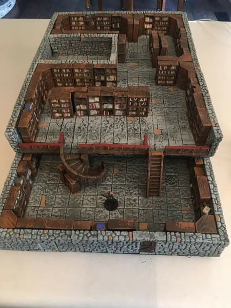 Dnd Scenery Diy, Evil Laboratory, Dungeons And Dragons Diy, Dnd Props, Dnd Table, Dnd Room, Miniature Map, Dnd Diy, Hero Quest