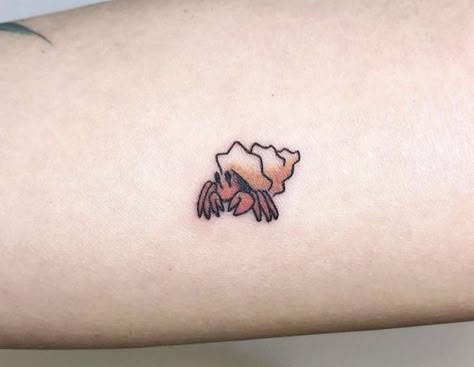 Crab Tattoos, Tank Tattoo, Crab Tattoo, Cowgirl Tattoos, Small Girly Tattoos, Funky Tattoos, Fire Tattoo, Cute Little Tattoos, Cute Tiny Tattoos