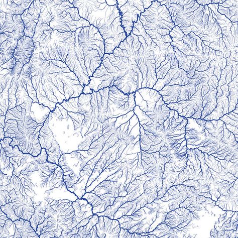 All the Rivers in the US Look Like Veins With Blue Blood Arts Integration, Art Jokes, Winter Background, Data Visualisation, Urban Fabric, Design Seeds, Pattern Graphic, Map Art, Nature Inspiration