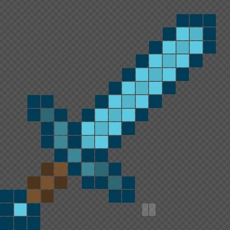 Pixel art Sword Tools of minecraft Herramientas de minecraft Minecraft pixeles Diy Gifts, Pixel Art, Minecraft, Tools, Design, Art