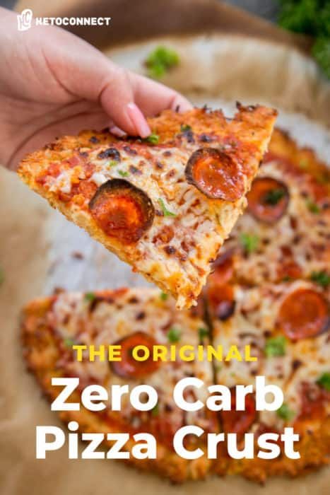 Pizza Crust Alternatives, Chicken Pizza Crust Recipe, Zero Carb Pizza, Chicken Crust Pizza Recipe, Chicken Pizza Crust, No Carb Pizza, Keto List, Lchf Breakfast, Keto Favorites