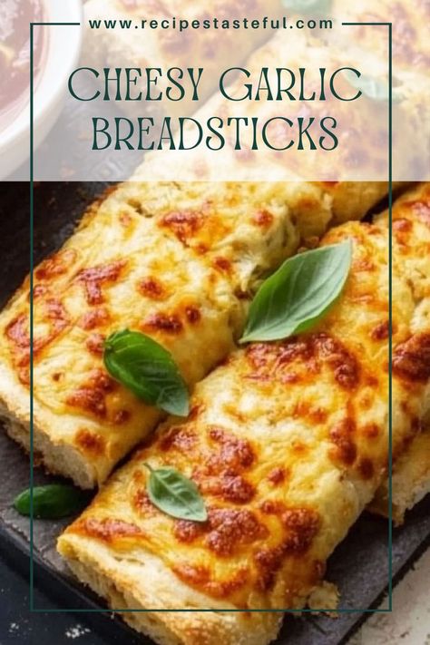 These easy-to-make Cheesy Garlic Breadsticks are loaded with gooey mozzarella and flavorful garlic butter, making them the perfect side dish or snack for any meal. Serve them warm with marinara sauce for an extra tasty treat! Garlic Breadsticks Recipe, Cheesy Garlic Breadsticks, Cheesy Garlic Breadsticks Recipe, Cheese Sticks Recipe, Breadsticks Recipe, Butter Making, Bread Sticks Recipe, Garlic Breadsticks, Granola Recipe Homemade