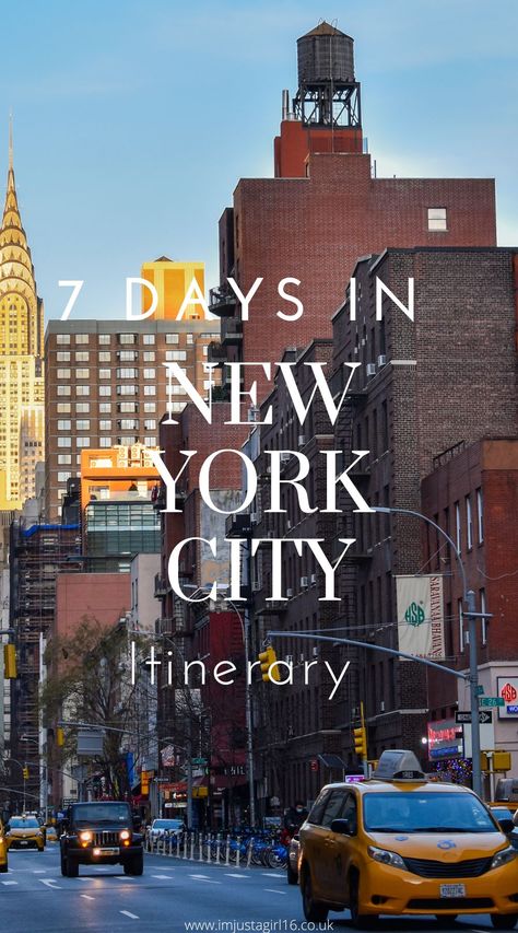 6 Days In New York, Week In New York, A Week In New York, New York Itinerary 6 Days, New York Itenery, New York Maps, Hi Line New York, New York 7 Day Itinerary, 1 Week In New York