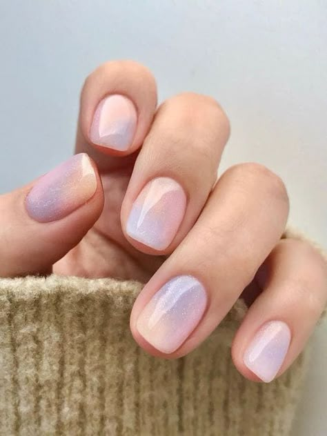 Short Nail Art Designs Classy, Short Pink Nails, Nail Art Cute, Korean Nail, Korean Nail Art, Subtle Nails, Korean Nails, Work Nails, Minimal Nails