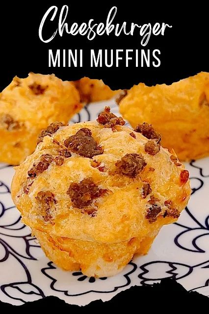 Cheeseburger Mini Muffins Muffin Tin Burger Bites, Burger Mini, Muffin Monday, Dog Muffins, Veggie Omelet, Burger Bites, Corn Dog Muffins, Pecan Muffins, Power Breakfast