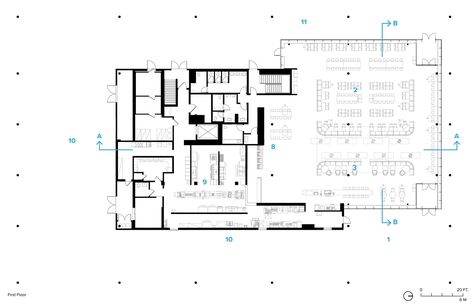 Mcdonalds Floor Plan, Restaurant Floor Plan, Chicago Interiors, Mcdonald's Restaurant, Interior Design Layout, Space Planning, Office Building, Design Case, Layout Design