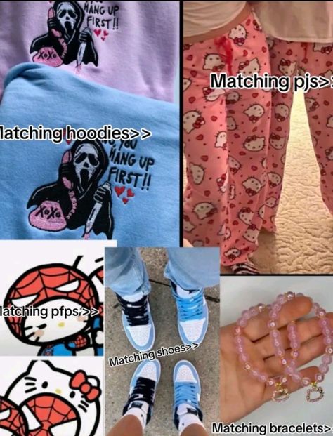 GF BF style Matching Stuff With Boyfriend, Bf And Gf Gifts, Bf And Gf Ideas, Cute Things To Send Your Gf, Thing To Send To Your Bf, Matching Couples Things, Bf Gf Things, Bf Gf Matching Pfp, Bf And Gf Bracelets