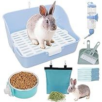 Bunny Litter Box, Rabbit Litter, Rabbit Litter Box, Potty Trainer, Hay Feeder, Litter Tray, Pet Bunny, Pet Rabbit, Small Animals