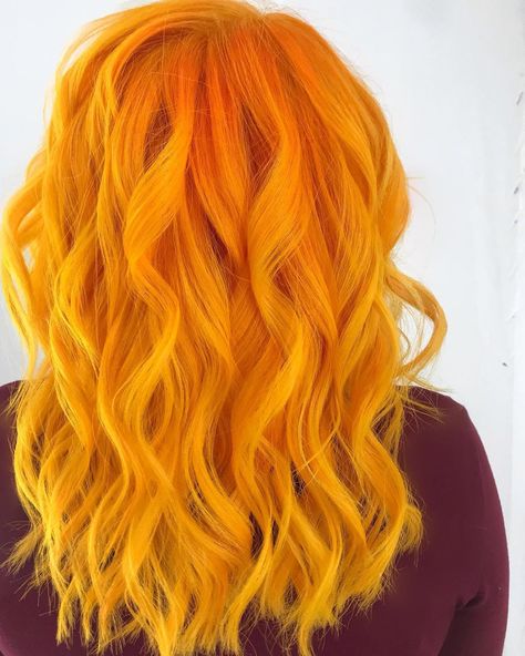 PULP RIOT HAIR DENVER COLORADO on Instagram: “💛MARIGOLD💛 This is giving me serious vibes to go back yellow again! The @pulpriothair NEOPOP collection is no joke!  Lifted base with…” Yellow Orange Hair, Pulp Riot Hair, Marigold Yellow, Pulp Riot, Yellow Hair, Hair Color And Cut, Orange Hair, Hair Envy, Denver Colorado