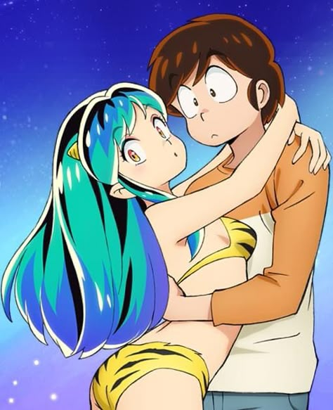 Lum And Ataru, Lum Icon, Lum Ataru, Lum Invader, Rumiko Takahashi, Urusei Yatsura, Capcom Art, Cute Couple Comics, Couples Comics