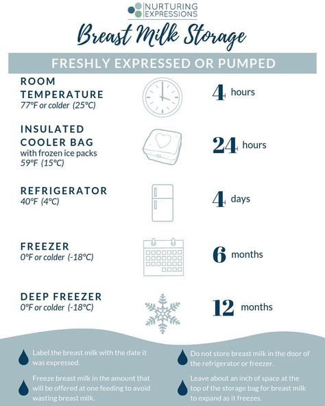 Pumping Milk Storage, Exclusively Pumping Storage, Pumped Milk Guidelines, Pumped Milk Storage, Breast Milk Storage Chart, Breastmilk Storage Guidelines Printable, Baby Breastmilk Intake Chart, Milk Storage Breastfeeding, Newborn Guidelines