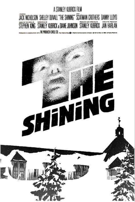 Black And White Movie Posters, The Shining Movie Poster, Shining Movie Poster, Brighton Apartment, The Shining Poster, The Shining Movie, Top 100 Movies, The Shining 1980, Jack Torrance