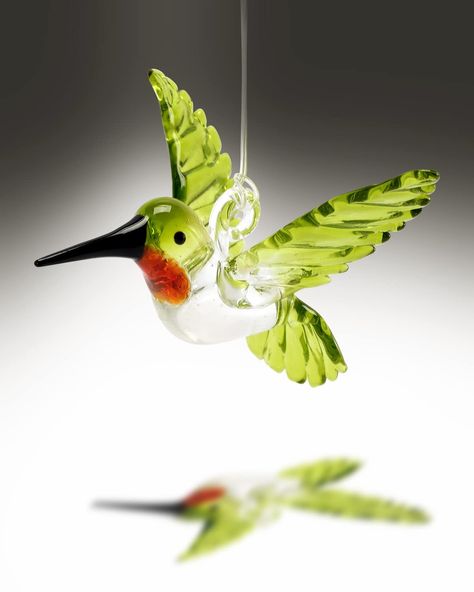 PRICES MAY VARY. Green 3D Hummingbird Glass Figurine-The tiny bird is an inspiring sign of hope and good luck. It is a delicate three-dimensional handicraft that will make an important addition to your Christmas decorations or stocking stuffer. Size for Eye-catching Display-This glass figurine is approx 3.5"tall and 3.5"wide with a transparent ribbon. Ready to hang on the window, bathroom, bookshelf, desk lamp, kitchen, pine tree, and any other indoor or outdoor place. Real Handmade Crystal Art- Hummingbird Suncatcher, Hummingbird Ornament, Crystal Hanging, Suncatcher Window, Tiny Bird, Spring Gifts, Glass Figurines, Bird Lover, Handmade Artwork