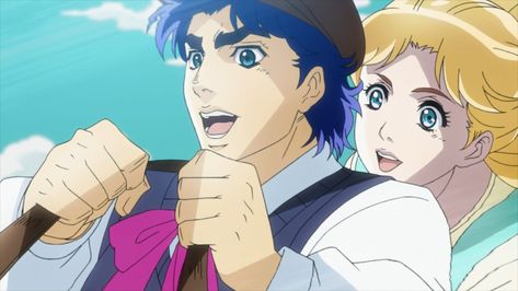 Jojo's Biz, Jonathan Joestar, Jojo Parts, Anime Version, Jojo Anime, Lovey Dovey, Jojo Bizzare Adventure, Jojo Bizarre, Jojo's Bizarre Adventure