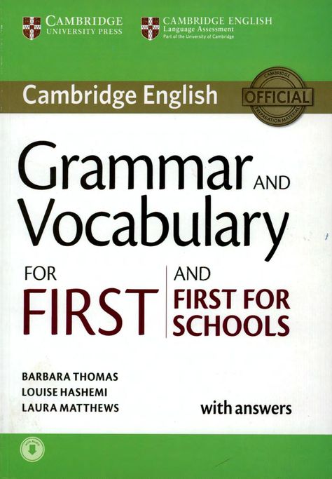 A second best book for grammar and vocabulary. English Learning Books, English Grammar Book, English Exam, Cambridge English, English Grammar Worksheets, Grammar Book, Grammar And Vocabulary, Cambridge University Press, Grammar Worksheets