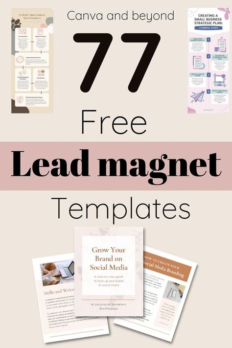 Lead Magnet Design, Newsletter Design Templates, Lead Magnet Template, Email Marketing Automation, Email Marketing Template, Email Marketing Tools, Branding Template, What To Write, Lead Magnet