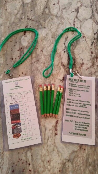 Bar Golf, Pub Golf, Golf Themed Party, Golf Fundraiser, Golf Party Games, Golf Bar, Golf Scorecard, Golf Theme Party, Golf Party Ideas