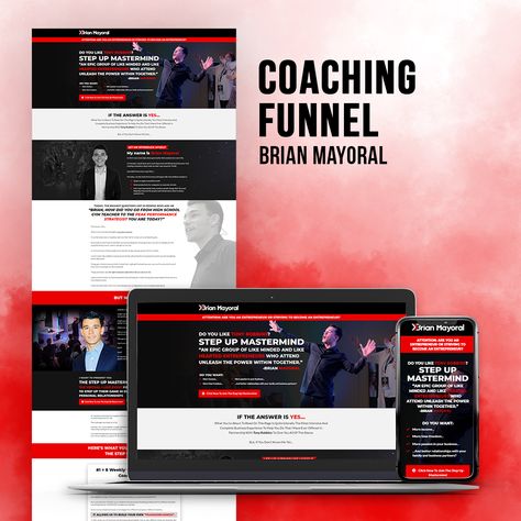 Here’s our sample for a Coaching Funnel! Want something like this? Don’t hesitate to leave us a message. 😉 . . #ClickFunnels #salesfunnel #funnelbuilders Sales Funnel Design Landing Pages, Course Funnel, Sales Funnel Design, Getting Clients, Life Insurance Facts, Landing Page Website, Landing Page Inspiration, Sales Coaching, Business Website Design