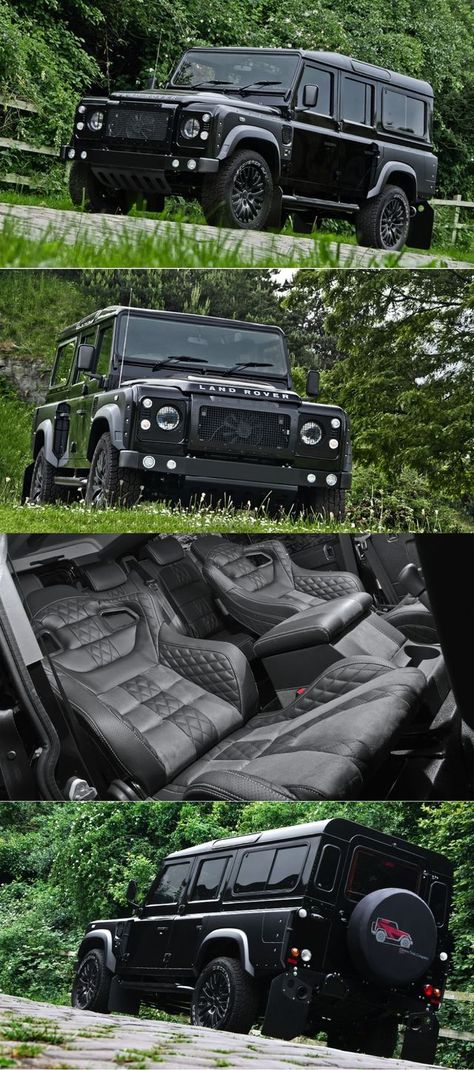 Defender Jeep, Mercedes Offroad, Kahn Defender, Land Rover Defender Interior, 110 Defender, Defender Land Rover, Land Defender, Motor Mobil, Black Truck