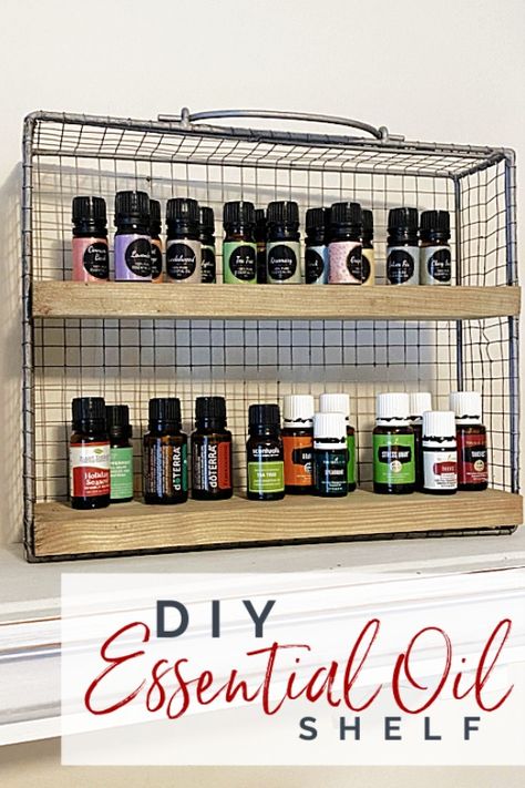 Essential Oils Shelf, Diy Letter Board, Diy Bookshelf Kids, Oil Shelf, Essential Oil Shelf, Modern Wall Shelf, Diy Essentials, Funky Junk Interiors, Essential Oil Storage